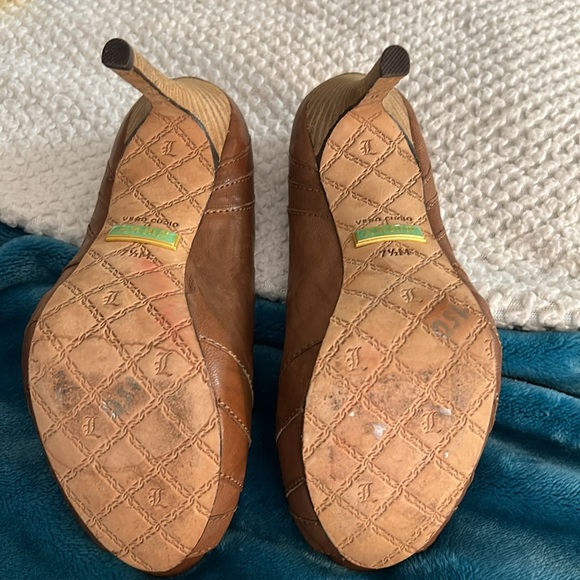 L.A.M.B Gwen Stefani Genuine Leather Platform Wood Heel Pumps - Picture 7 of 17